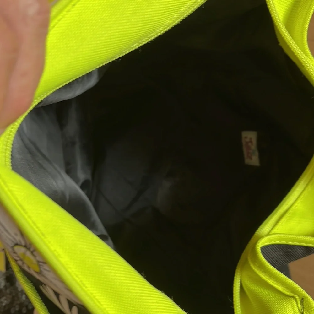 JUSTICE “JUST BE YOU” SEQUIN COMPUTER SCHOOL BAG BLACK YELLOW